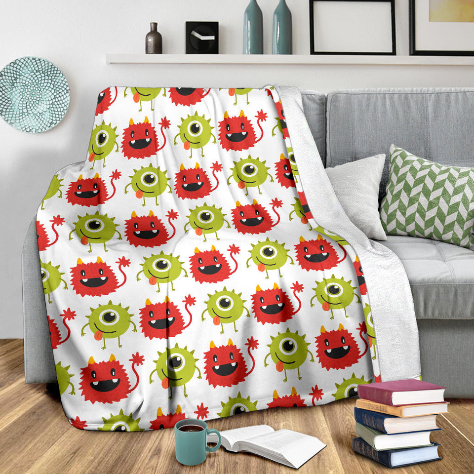 Alien Pattern Print Design 05 Premium Blanket