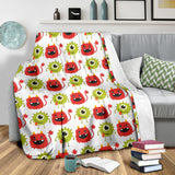 Alien Pattern Print Design 05 Premium Blanket