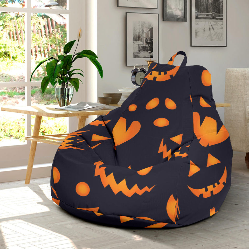 Halloween Pattern Pumpkin Background Bean Bag Cover