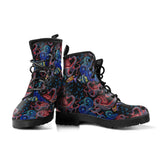 Octopus Sea Wave Tropical Fishe Pattern Leather Boots