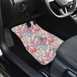 Coral Reef Pattern Print Design 03 Front and Back Car Mats