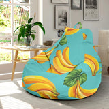 Banana Palm Leaves Pattern Background Bean Bag Cover