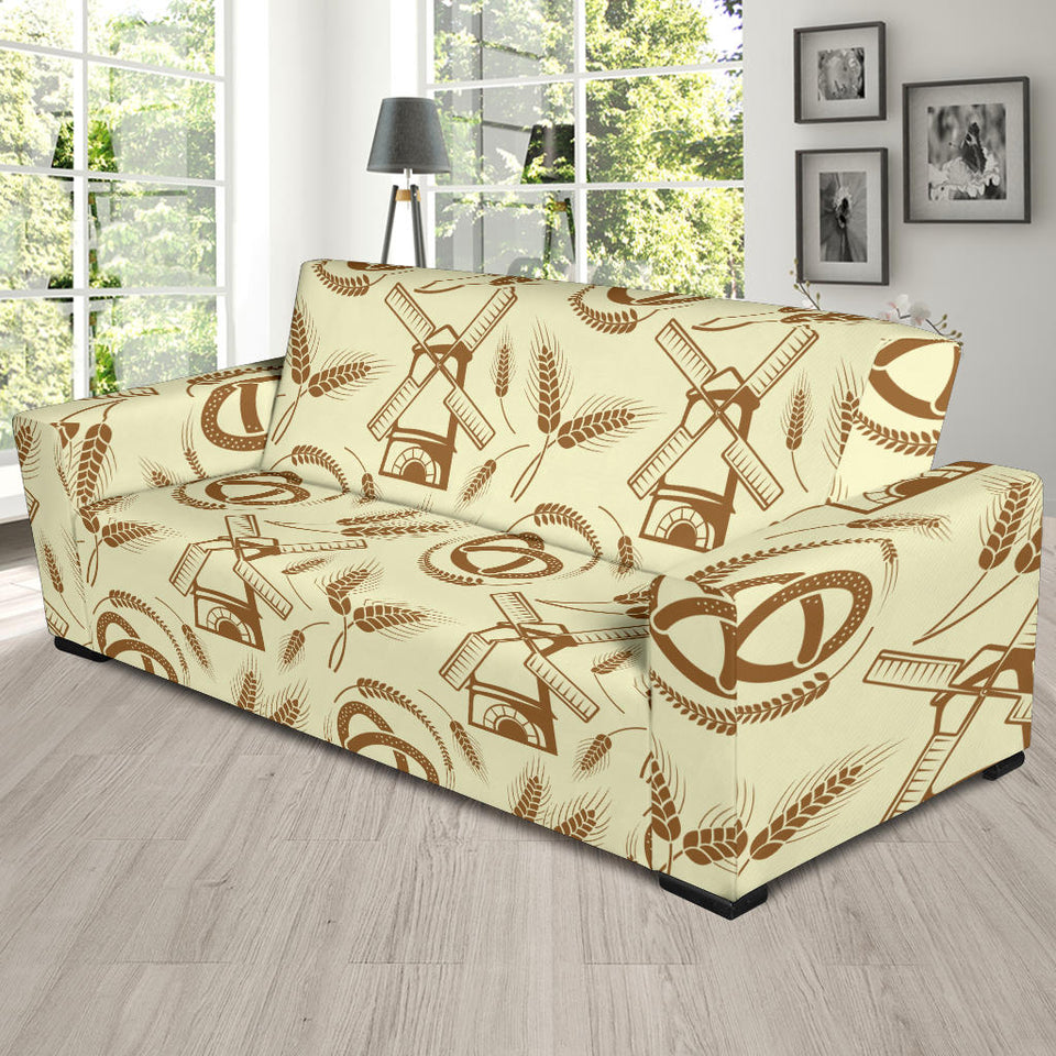 Windmill Wheat Pattern Sofa Slipcover