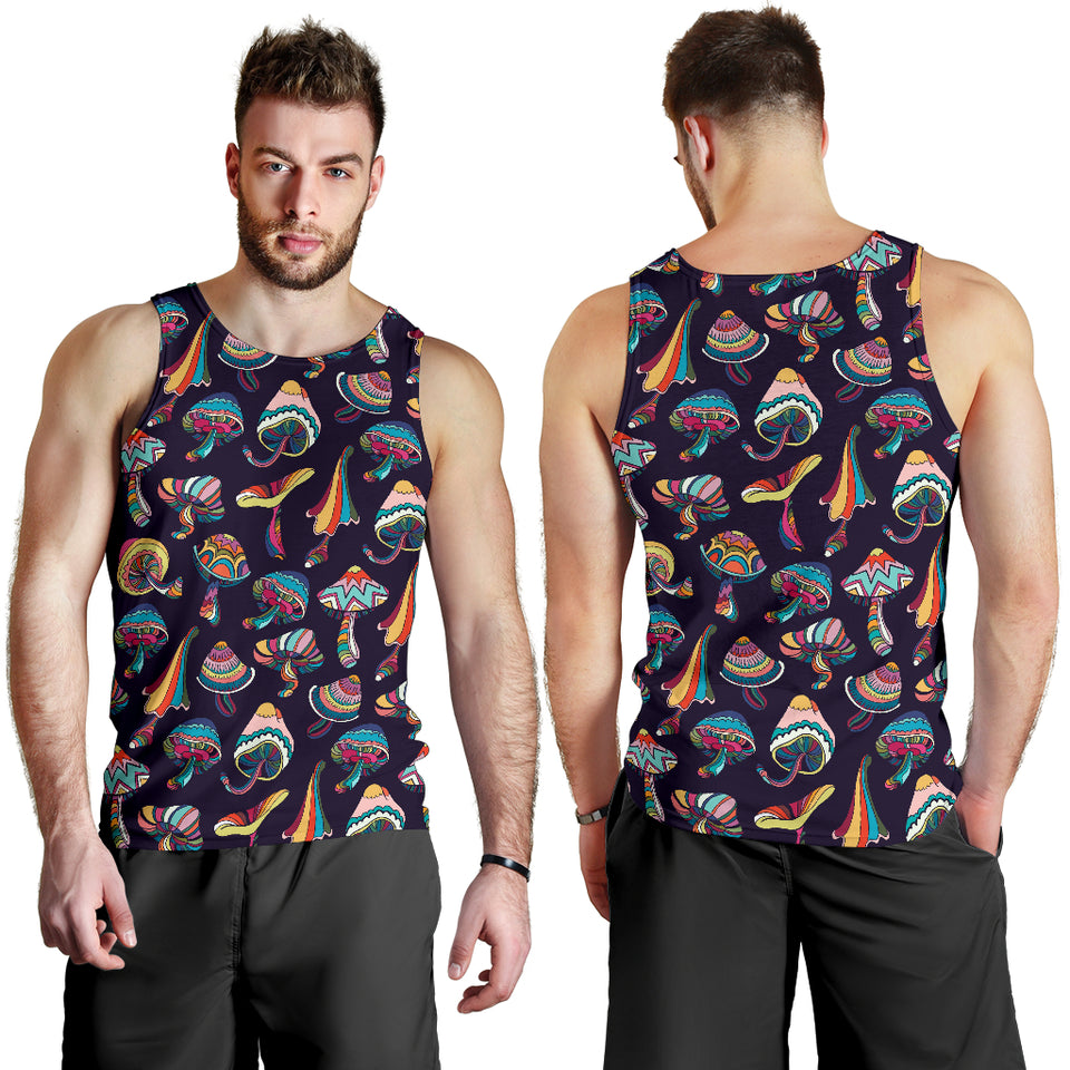 Colorful mushroom pattern Men Tank Top