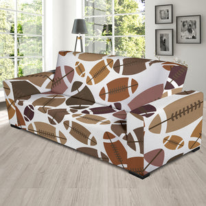 American Football Ball Pattern Sofa Slipcover