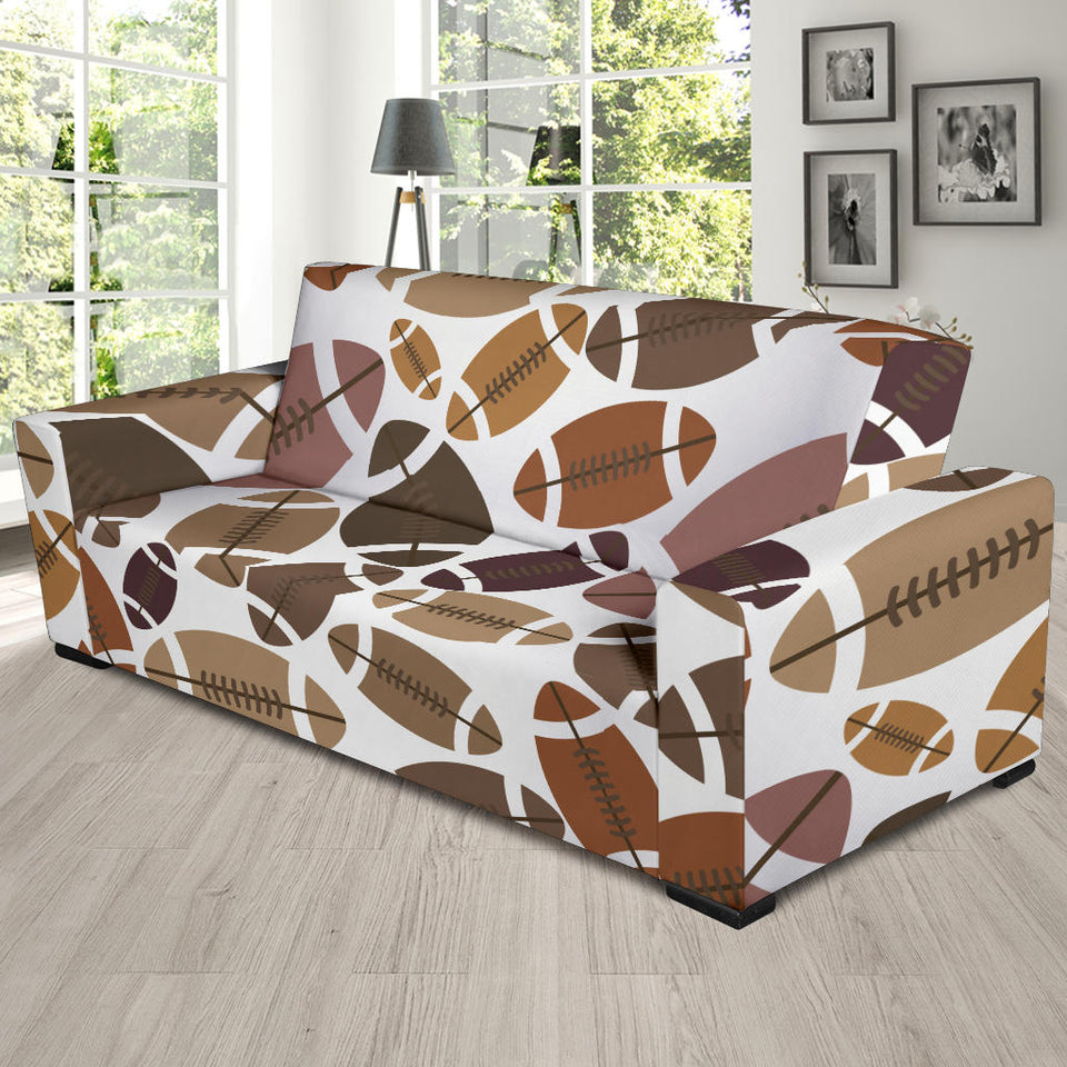 American Football Ball Pattern Sofa Slipcover