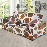 American Football Ball Pattern Sofa Slipcover