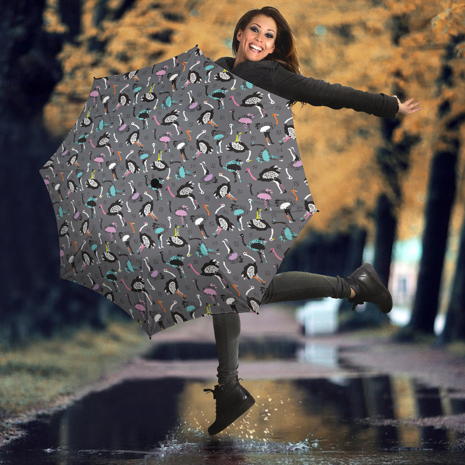 Ostrich Pattern Print Design 01 Umbrella