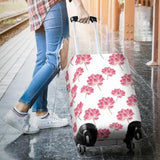 Pink Lotus Waterlily Pattern Luggage Covers