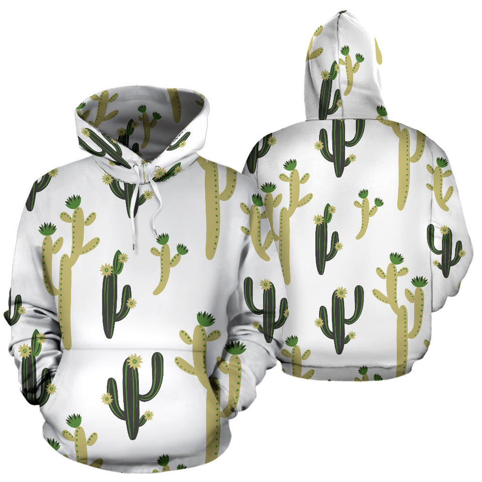 Cute Cactus Pattern Men Women Pullover Hoodie