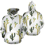 Cute Cactus Pattern Men Women Pullover Hoodie