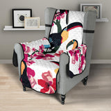 Toucan flower design pattern Chair Cover Protector