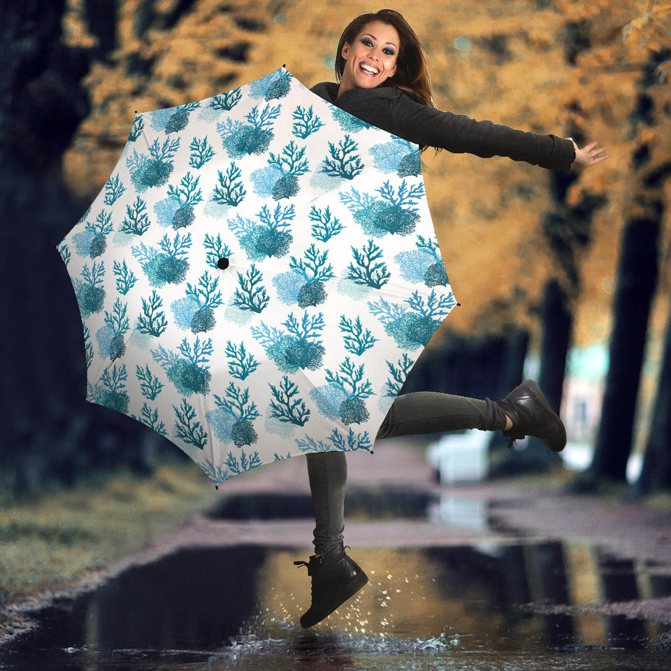 Coral Reef Pattern Print Design 04 Umbrella