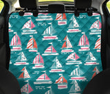 Cute Sailboat Pattern Dog Car Seat Covers