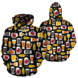 Beer Type Pattern Men Women Pullover Hoodie