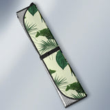 Beautiful Parrot Palm Leaves Pattern Car Sun Shade