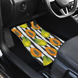 Papaya Design Pattern Front And Back Car Mats