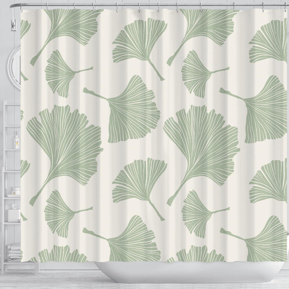 Ginkgo Leaves Pattern Shower Curtain Fulfilled In US