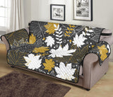 Beautiful gold autumn maple leaf pattern Sofa Cover Protector