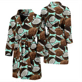 Coconut Pattern Print Design 03 Men's Bathrobe