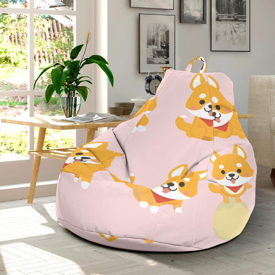 Cute Shiba Inu Dog Pattern  Bean Bag Cover