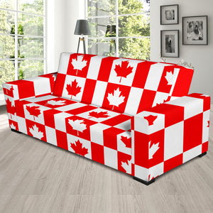 Canada Pattern Print Design 05 Sofa Slipcover