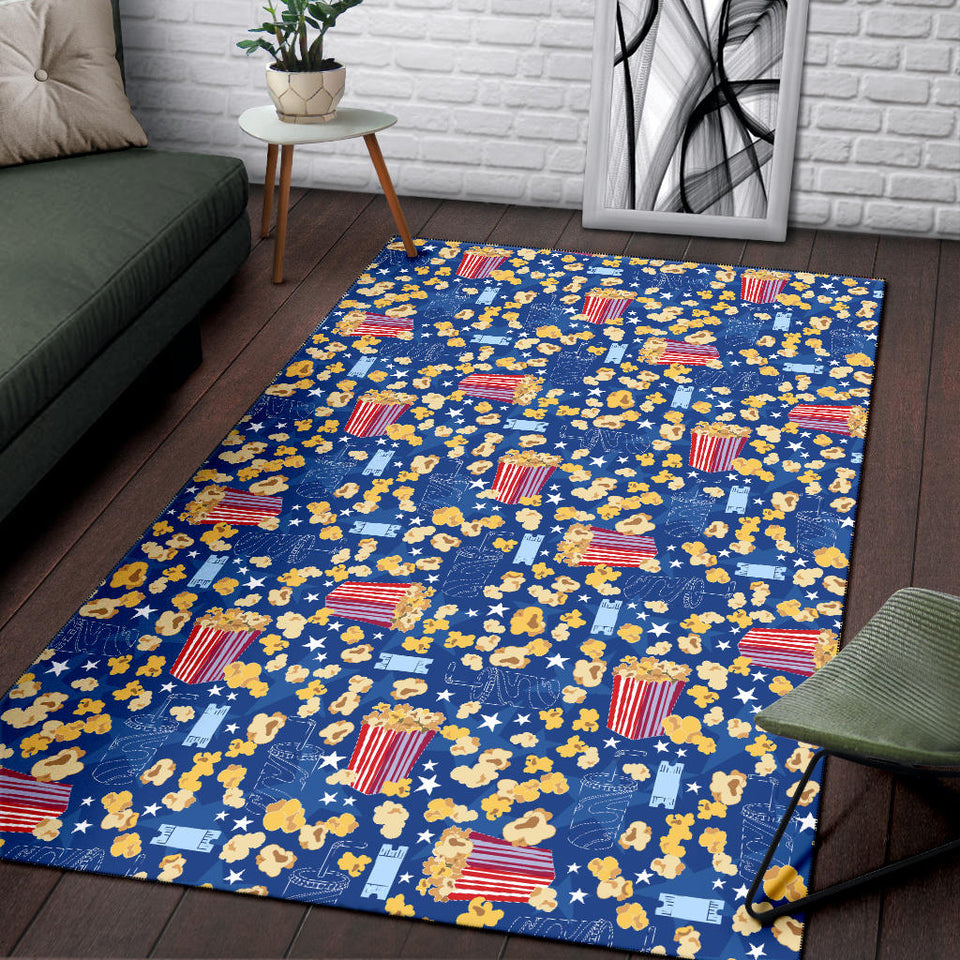 Popcorn Pattern Print Design 01 Area Rug