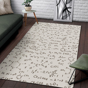 Chemistry Periodic Table Pattern Print Design 04 Area Rug