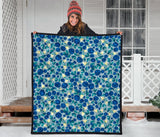 Blueberry Design Pattern Premium Quilt