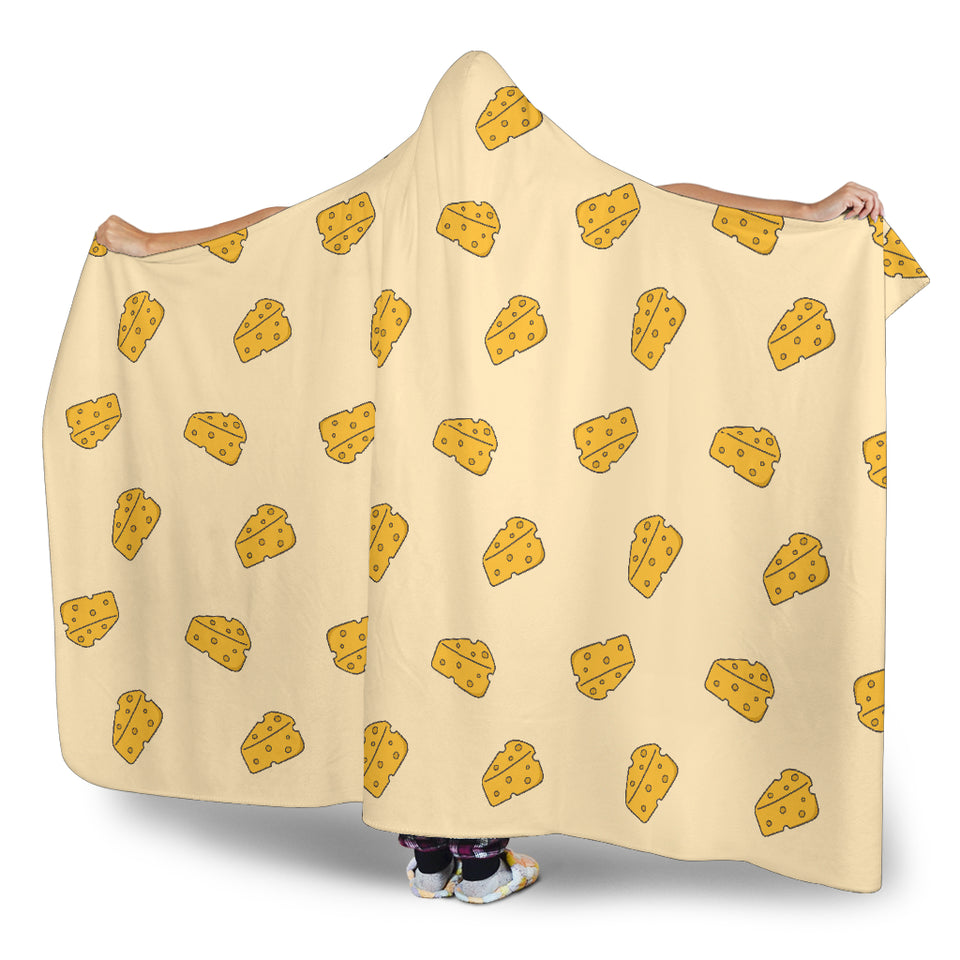 Cheese Pattern Hooded Blanket