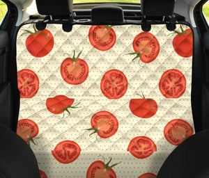 Tomato Dot Background Dog Car Seat Covers