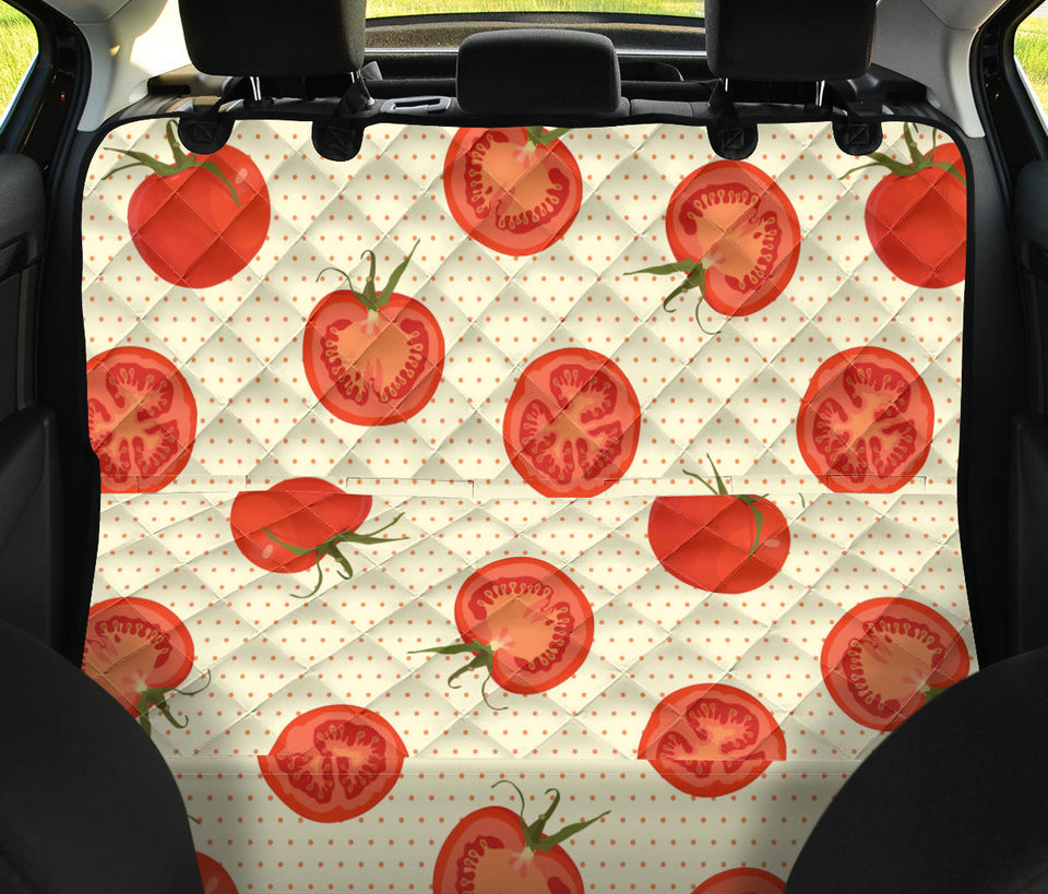Tomato Dot Background Dog Car Seat Covers