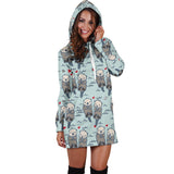 Lovely Sea Otter Pattern Women'S Hoodie Dress