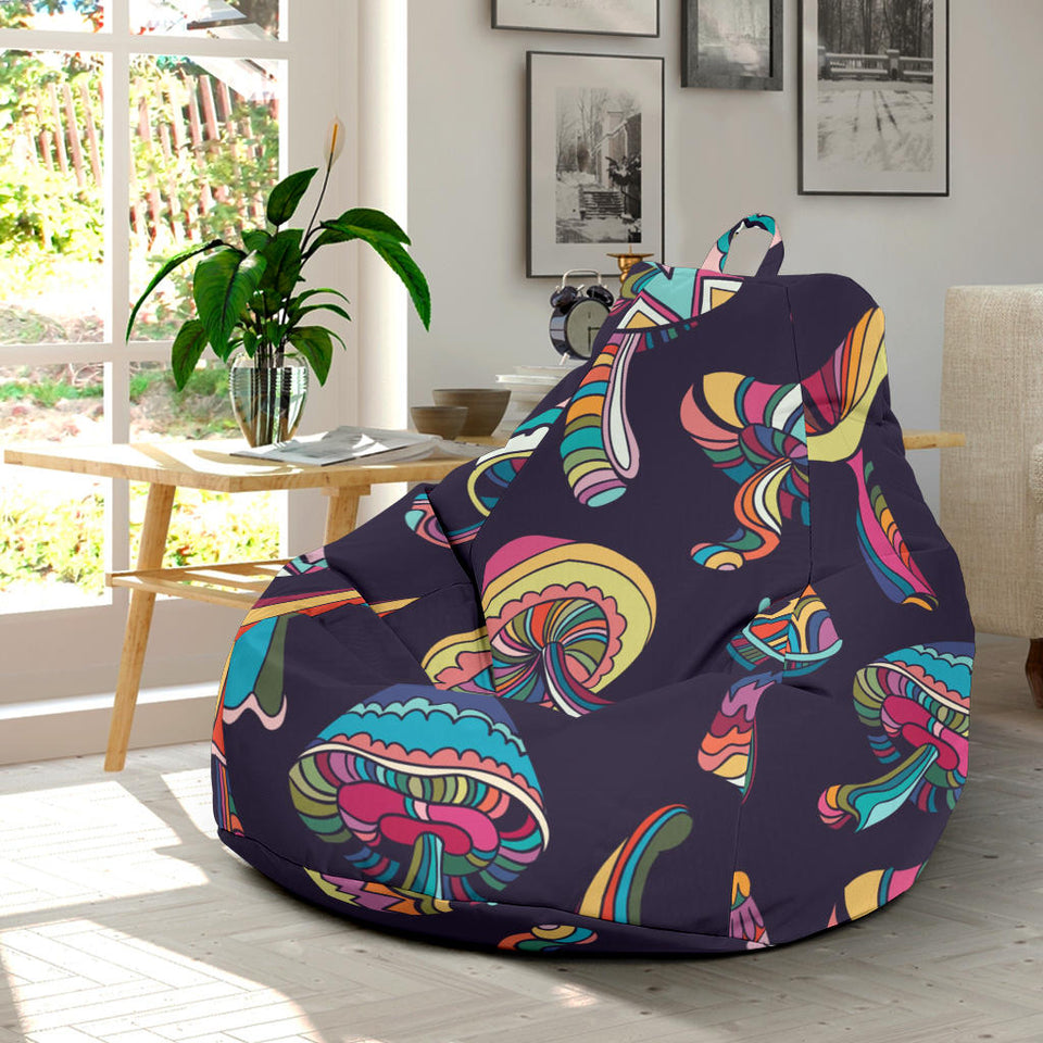 Colorful Mushroom Pattern Bean Bag Cover