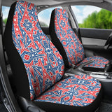 Eiffel Tower Pattern Print Design 02 Universal Fit Car Seat Covers