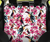Toucan Flower Design Pattern Dog Car Seat Covers