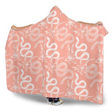 Snake Lilies Flower Pattern Hooded Blanket