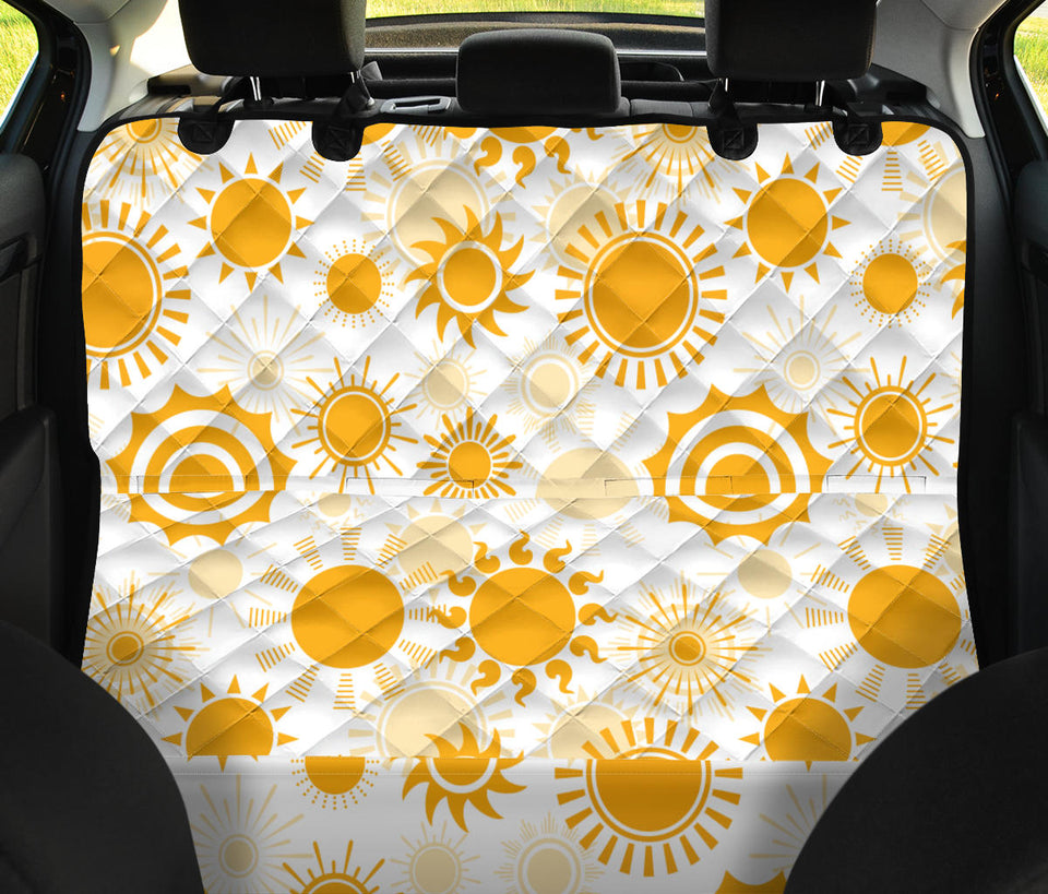 Sun Design Pattern Dog Car Seat Covers