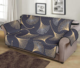 Gold ginkgo leaves Sofa Cover Protector