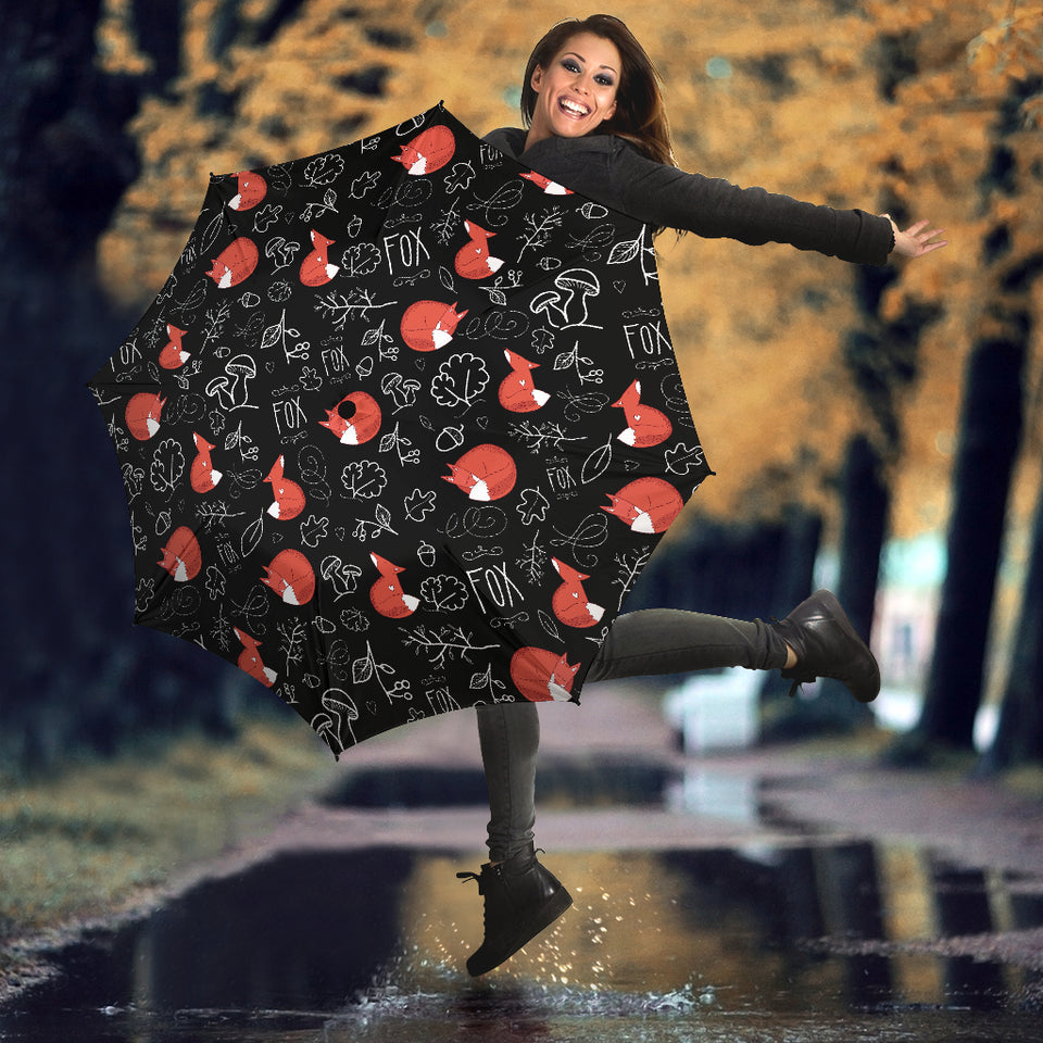 Fox Sleeping Fox Pattern Umbrella