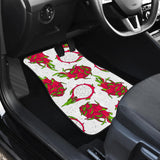 Dragon Fruits White Background Front And Back Car Mats