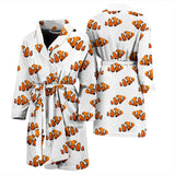 Clown Fish Pattern Print Design 03 Men's Bathrobe