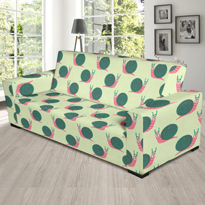 Snail Pattern Print Design 04  Sofa Slipcover