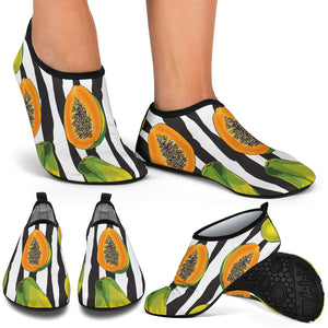 Papaya Design Pattern Aqua Shoes