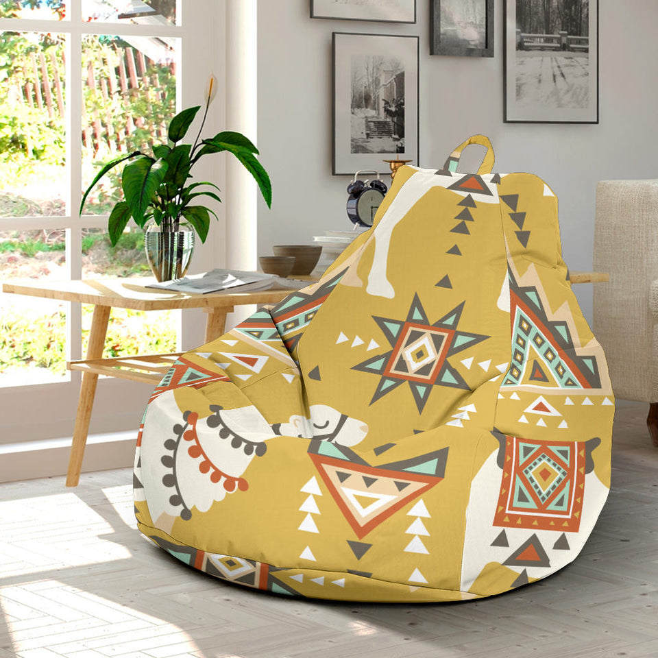 Camels Ethnic Motif Pattern Bean Bag Cover