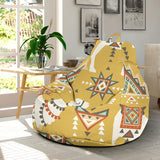 Camels Ethnic Motif Pattern Bean Bag Cover