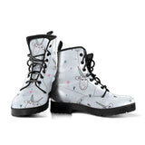 Cute Goat Design Pattern Leather Boots