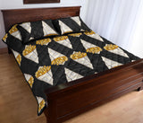 French fries dark background Quilt Bed Set