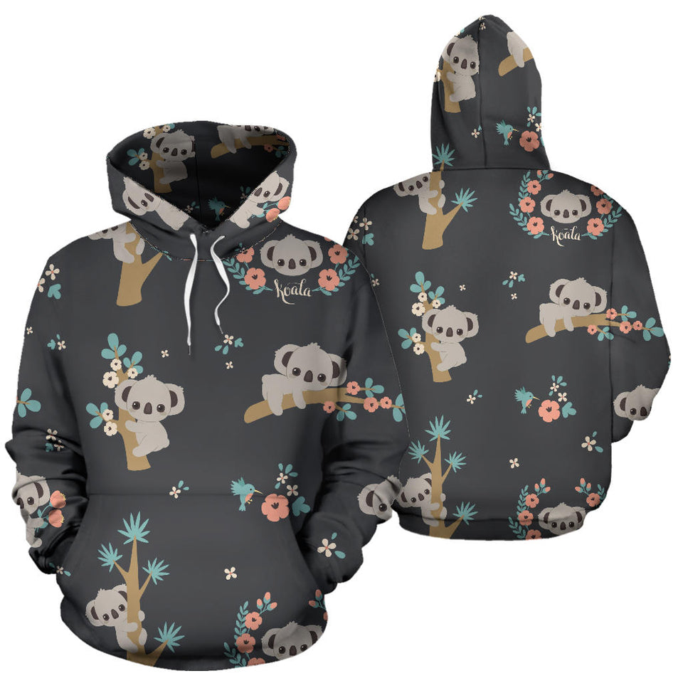 Cute Koala Pattern Men Women Pullover Hoodie