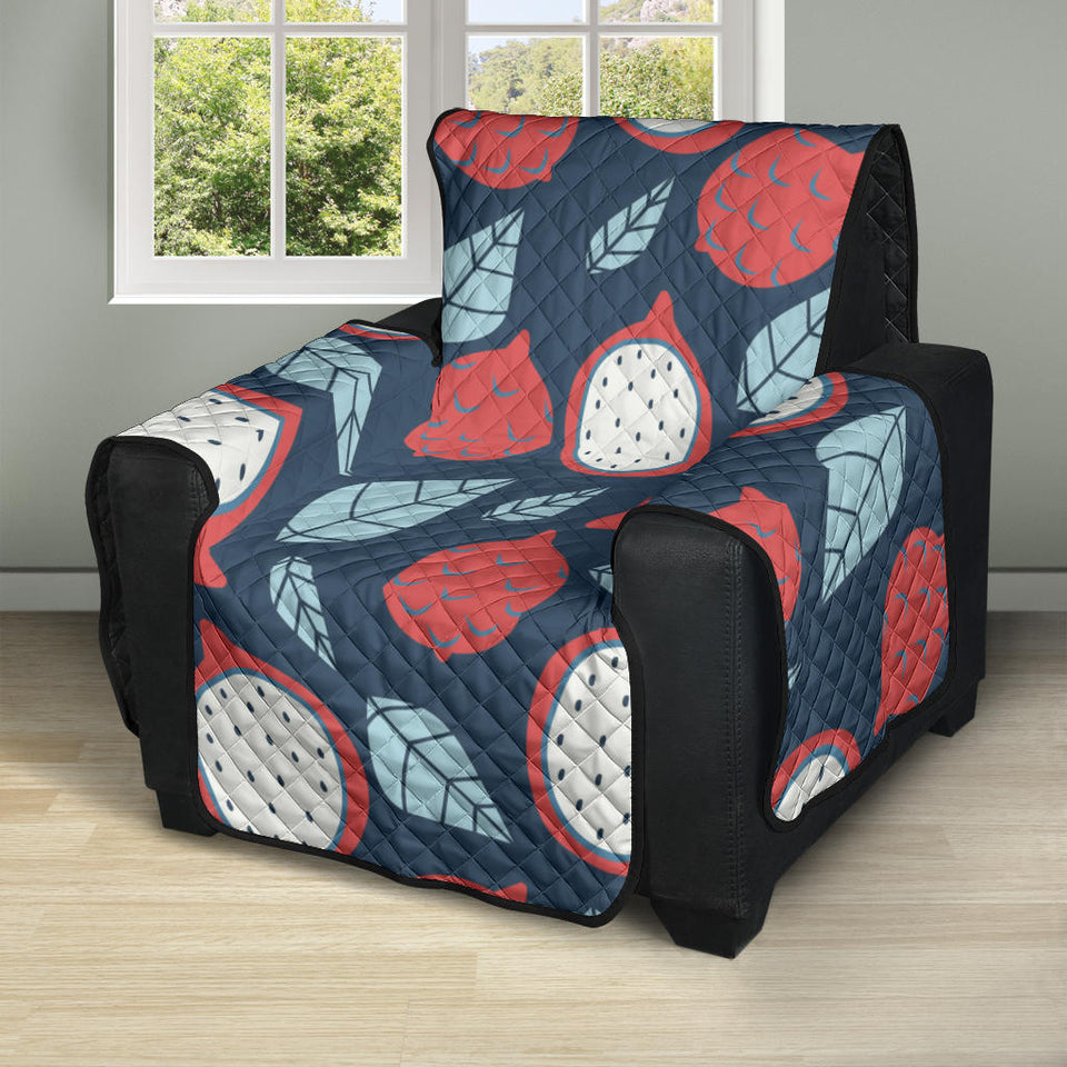 dragon fruits dark blue background Recliner Cover Protector